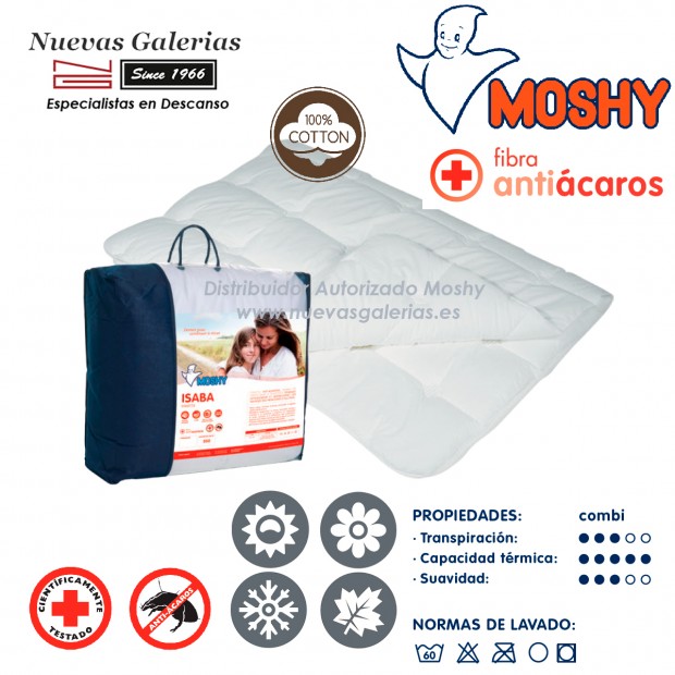 Piumino sintetico Moshy antiacaro 4 stagioni | Isaba