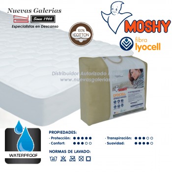 Lyocell® Moshy Matratzenschoner Wasserdicht-Atmungsaktiv