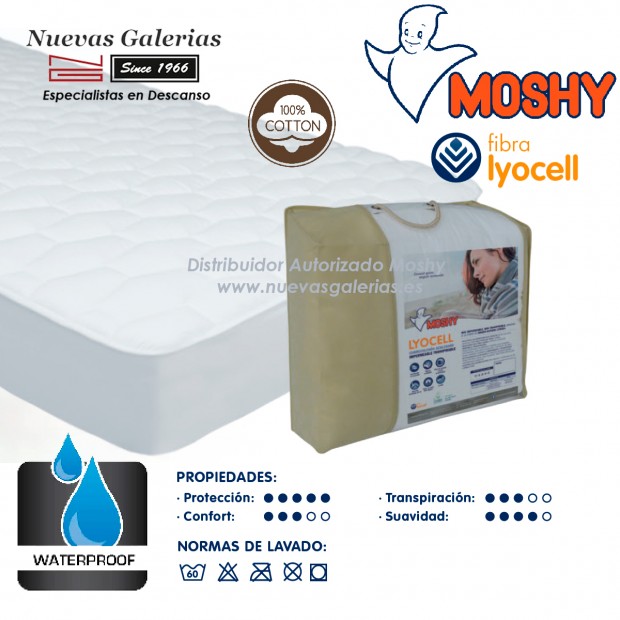 Waterproof & Breathable Terry Cotton mattress protector | Lyocell® Moshy
