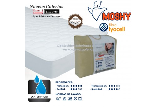 Waterproof & Breathable Terry Cotton mattress protector | Lyocell® Moshy
