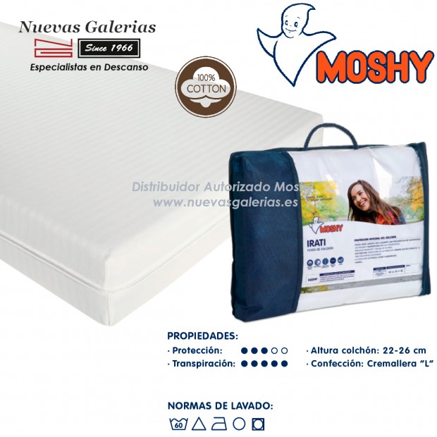Rénove-matelas Irati avec tissu en coton élastique | Moshy