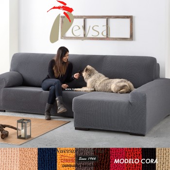 Eysa Bielastic sofa cover Chaise Longue| Cora