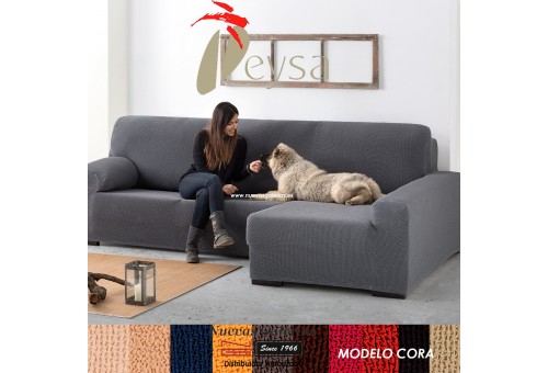 Housse de Chaise Longue Eysa Bielastic | Cora