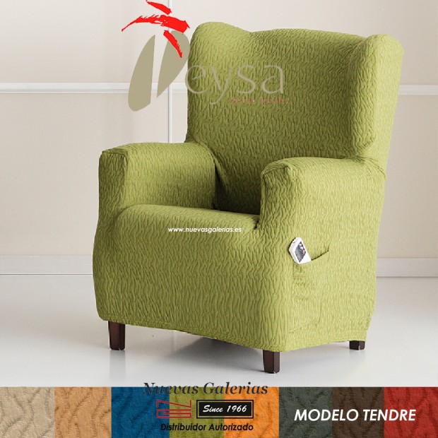 Eysa Elastic Wing Chair Sofa Cover | Tendre