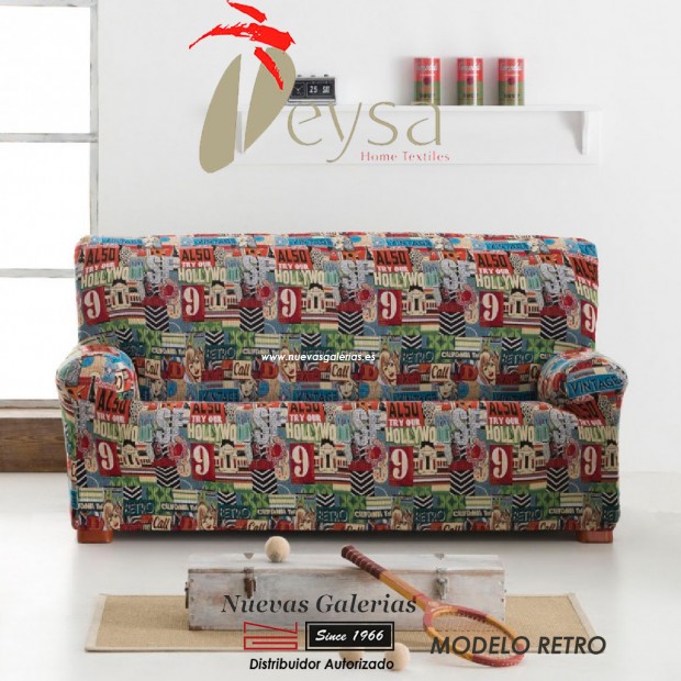 Housse de canapé Eysa Elastic | Graffiti Retro