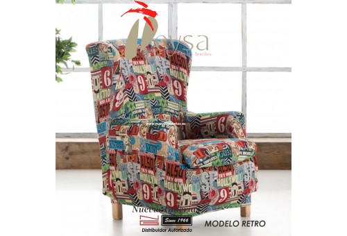 Elastique repose-téte housse de fauteuil Eysa | Graffiti Retro