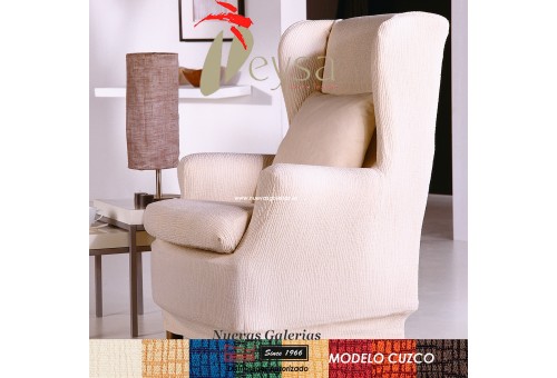 Eysa Elastic Wing Chair Sofa Cover | Cuzco