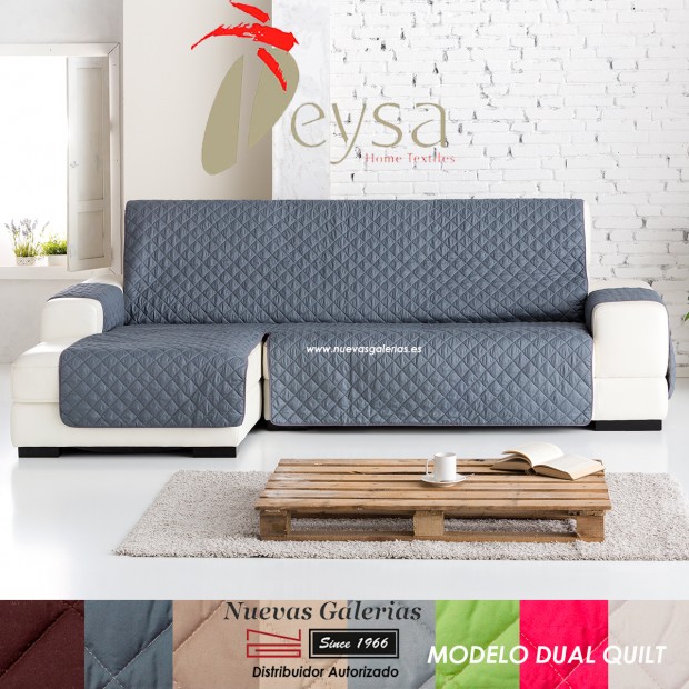 Eysa Practica sofa cover Chaise Longue| Dual Quilt