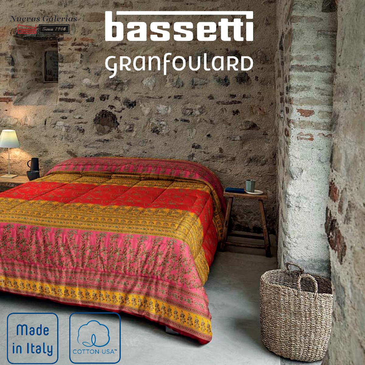 Double bed sheets Granfoulard Bassetti MONTEFANO R1