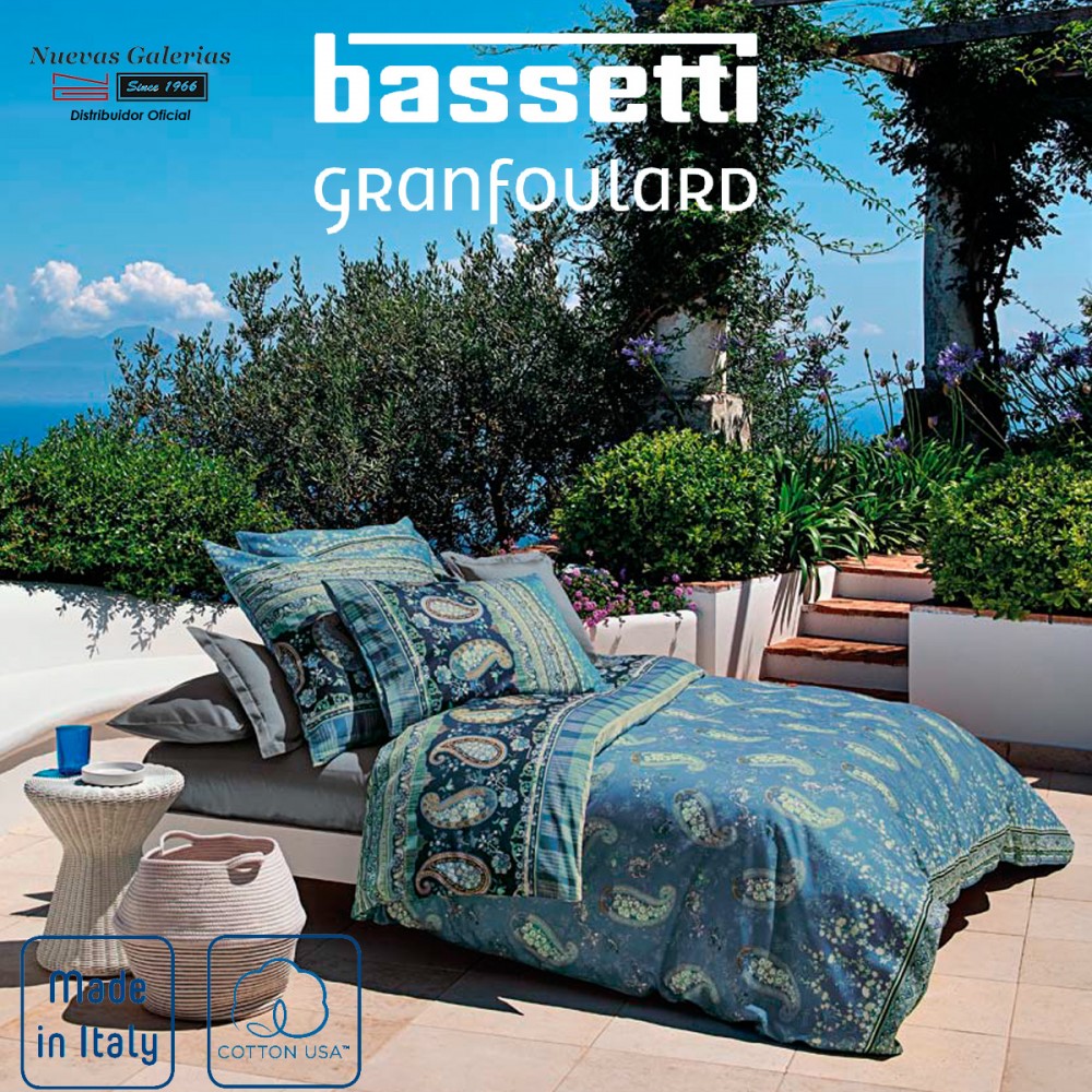 Bassetti Gran Paradiso Foulard Baumwolle Gold 180 x 270 cm
