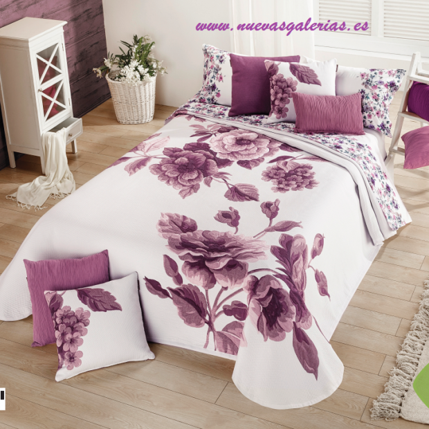 Manterol Colcha Flora 770-14 | Manterol - 1 Colcha Flora 770-14&nbsp;| Manterol&nbsp;-&nbsp;Colcha Jacquard de gama alta y grosor intermedio id