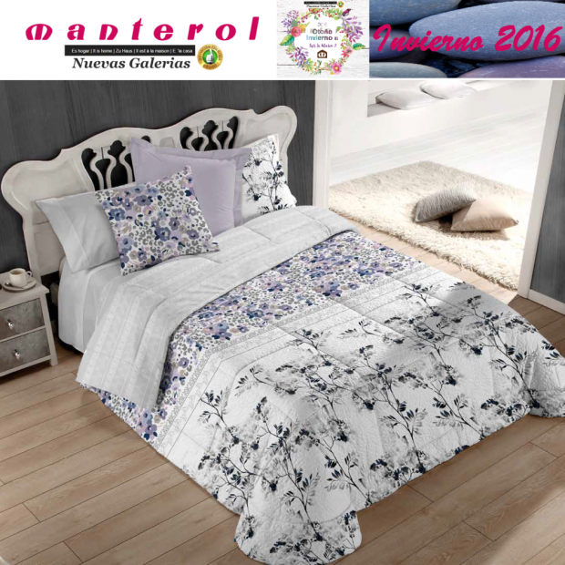 Manterol Trapunte Bouti Winter 129-08 | Manterol - 1 A cura di Bouti Winter 129-08 Manterol - Trapunta completamente reversibile