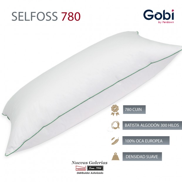 Ferdown Selfoss Down Pillow 750 CUIN | Ferdown - 1  Pillow 100% European White Goose | Ferdown Available Firm and Firm Firmness.