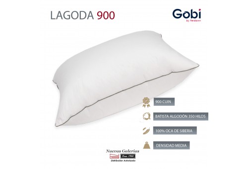 Oreiller Carré Lagoda 100% d´oie 900 CUIN | Ferdown