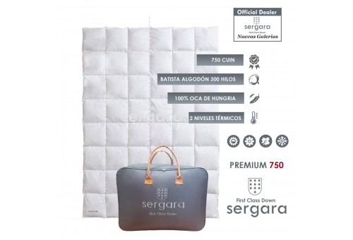 Sergara Premium 750 Fill Power Dual Warmth Down Comforter