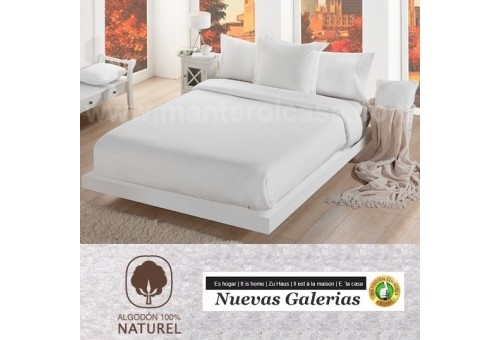 Couverture en Coton Manterol | Cotone Blanc