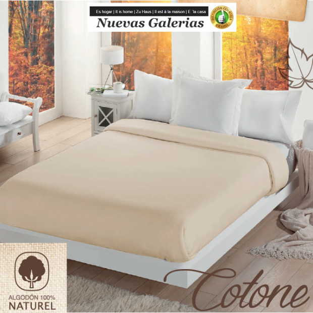 Manterol Couverture en Coton Manterol | Cotone Beig - 1 Manta Algodon Entretiempo Manterol | Cotone Beig&nbsp;-&nbsp;Manta fina de entreti