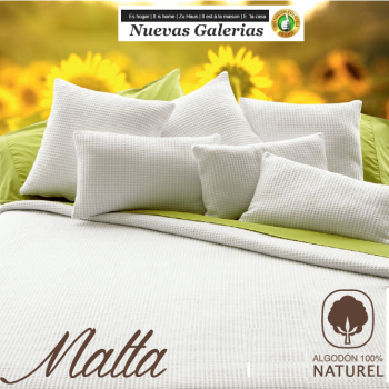 Couverture en Coton Manterol | Malta Blanc