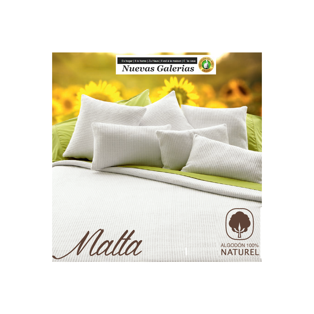 Manta de Entretiempo Malta de Manterol. 100% algodón - Ciberdescans