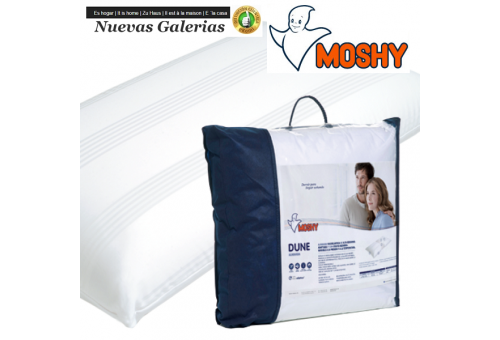 Moshy Cuscino viscoelastico | Moshy Dune - 1 Moshy Dune Viscolastic Pillow Custodia a doppio cuscino con tessuto Saten 100% coto