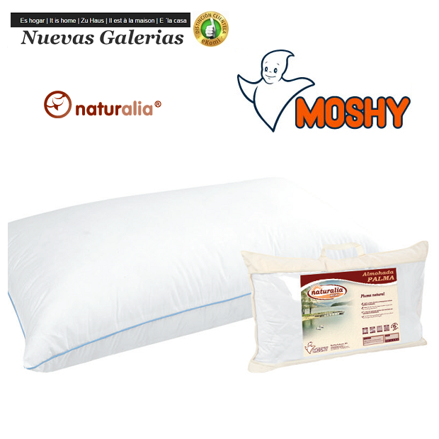 Moshy Oreiller Naturel Palma 96% d´oie | Moshy - 1 Almohada Palma 96% Plumon | MoshyAlmohada de plumón&nbsp;natural.&nbsp;Tejido microf