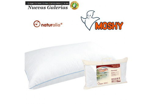 Moshy Cuscino 96% Piumino d'Oca | Moshy - 1 Pillow Palm 96% Plumon | Piumino naturale Moshy. Tessuto in microfibra di cotone co