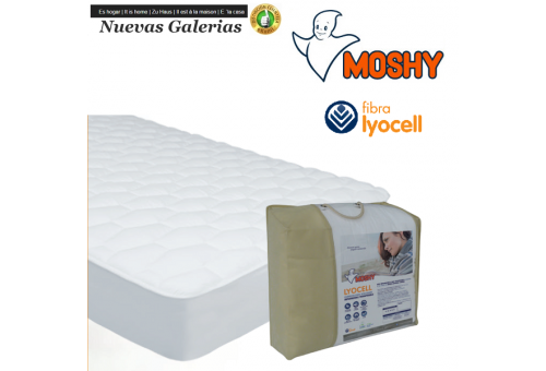 Moshy Protège-matelas matelassé Lyocell Réversible | Moshy - 1 Cubrecolchón Reversible Lyocell | Moshy? 100% algodón sanforizado