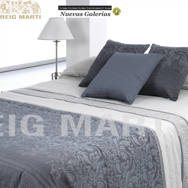 Reig Marti Quilt Reig Marti | Gador Gray - 1 Gador Comforter in Gray, from the 3B range by Reig Martí. Quilt made of jacquard fa