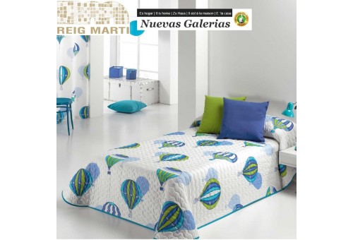 Reig Marti Reig Marti Kids Bouti Bedspred | Ballon - 1 Balloon children's bouti bedspread by Reig Martí. This bouti bedspread is