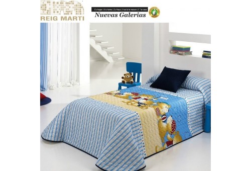 Reig Marti Reig Marti Kids Bouti Bedspred | Teddy - 1 Child bouti bedspread model Teddy, by Reig Martí. This bouti bedspread is 
