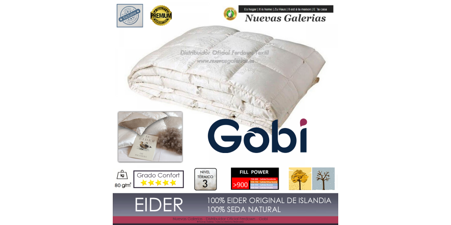 Piumino d´Eider 900 CUIN 80 grs| Ferdown