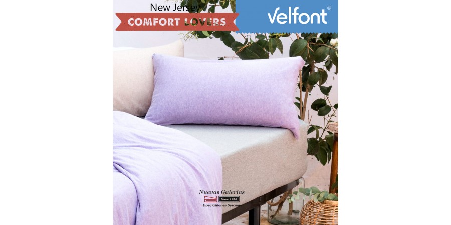 Copriguanciale Velfont | New Jersey Soft Lavanda
