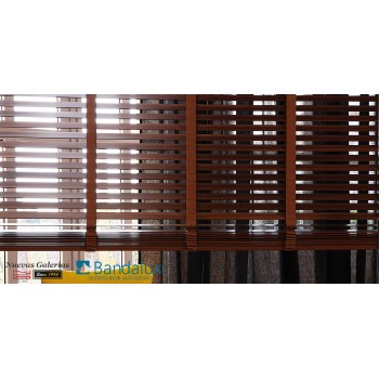 Wooden venetian blind with tape 50mm | Bandalux
