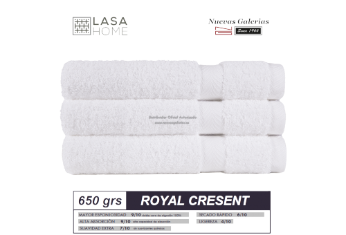 Asciugamani in cotone Bianco 650 grammi | Royal Cresent