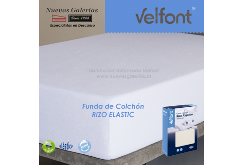 Funda de Colchón Rizo Elastic Blanco | Velfont