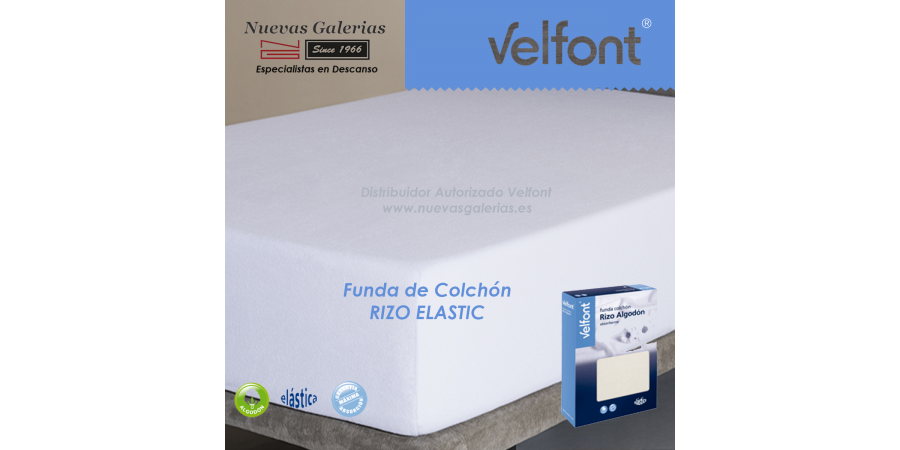 Funda de Colchón Rizo Elastic Blanco | Velfont