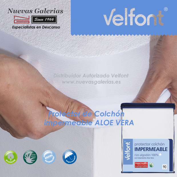 Protège-matelas Aloe Vera Imperméable et Respirant | Velfont