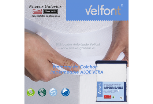 Waterproof & Breathable Aloe Vera terry mattress protector | Velfont
