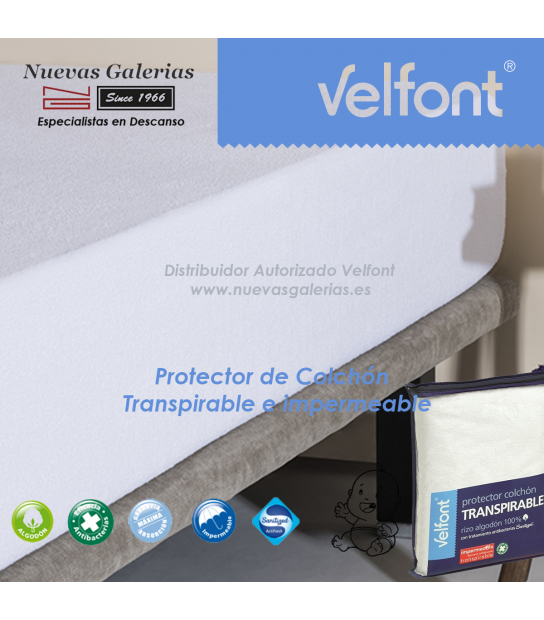 Protector de Colchón VENT - Impermeable Transpirable Antibacterias