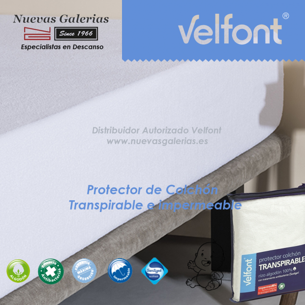 Velfont Krippe Matratzenschoner Wasserdicht-Atmungsaktiv