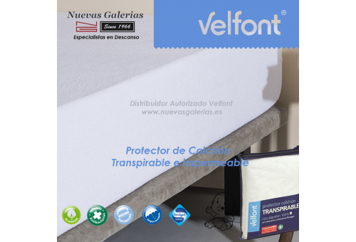 Velfont Krippe Matratzenschoner Wasserdicht-Atmungsaktiv