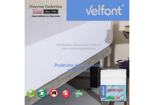 Protège-matelas éponge bouclette Anti-acariens | Velfont