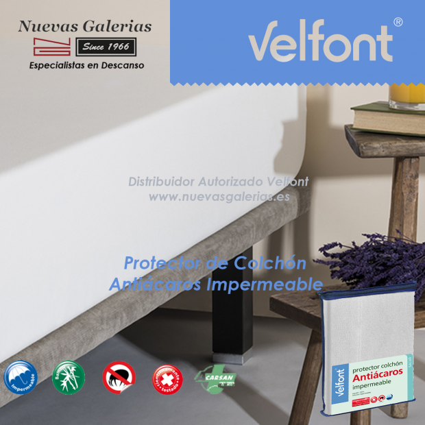 Velfont Anti-Milben Matratzenschoner Wasserdicht | Acarsan