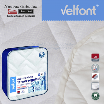 Materassino termoregolatore trapuntato in cotone 100% | Velfont