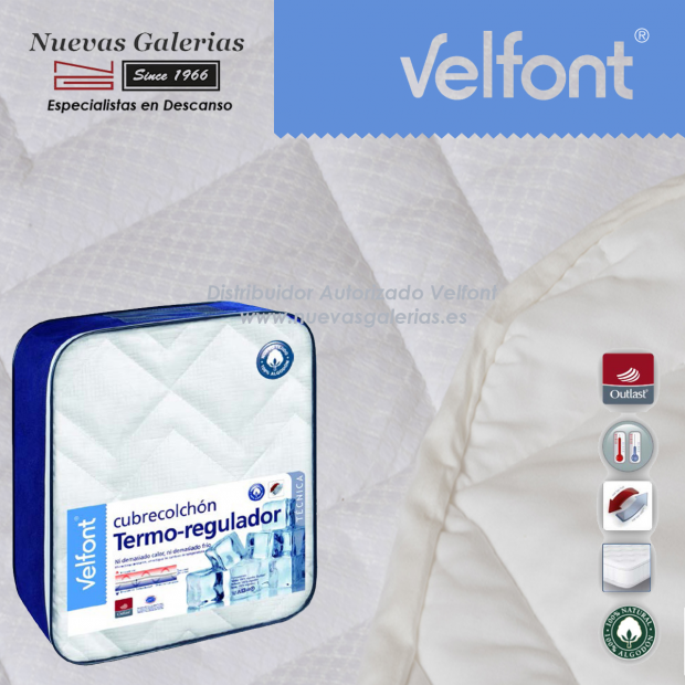Cubrecolchón Termoregulador | Velfont