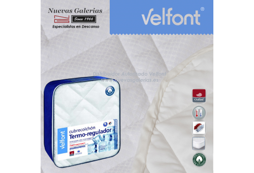 Thermo-regulator 100% cotton quilted mattress protector | Velfont
