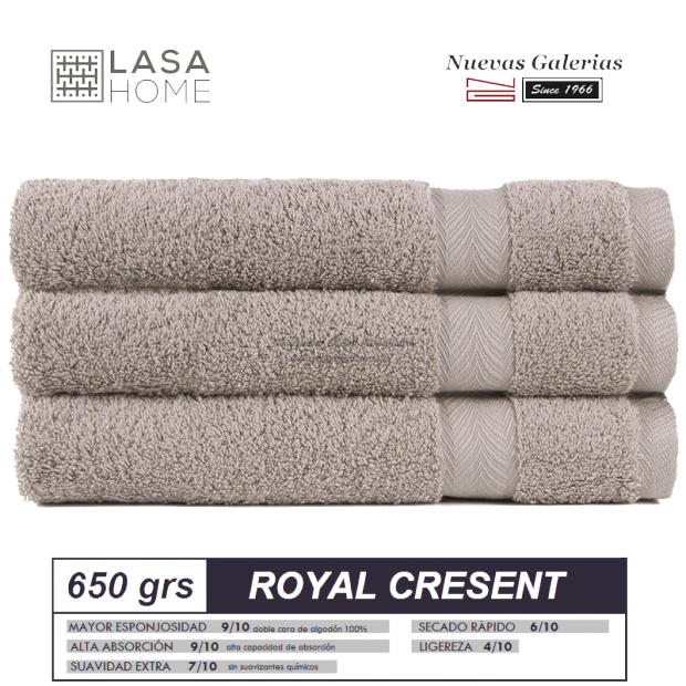 Serviettes 100% Coton 650 g / m² Pierre grise | Royal Cresent