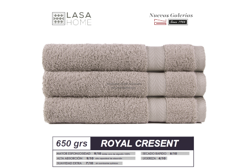 Serviettes 100% Coton 650 g / m² Pierre grise | Royal Cresent