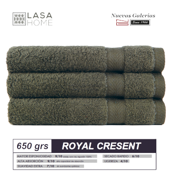Asciugamani in cotone Verde bottiglia 650 grammi | Royal Cresent