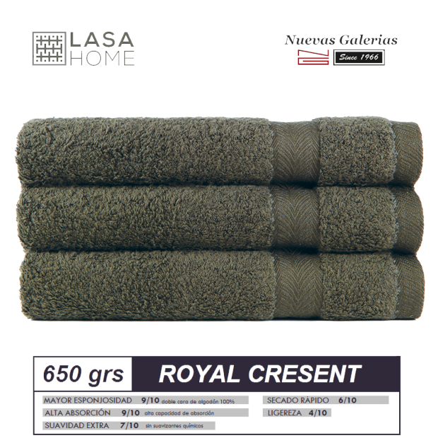 100% Cotton Bath Towel Set 650 gsm Bottle Green | Royal Cresent